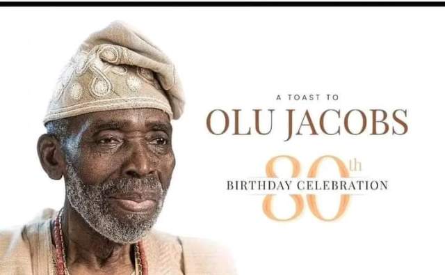 Olu Jacobs shares new photo ahead of his 80th birthday celebration