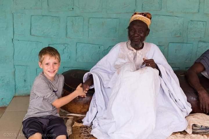 Picture of young Roger Haun as a child in Ghana