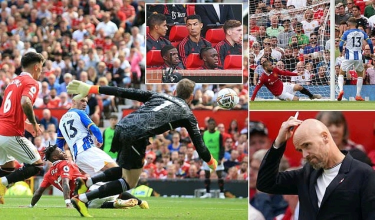Man United fell to a 2-1 defeat at home to Brighton in their league opener