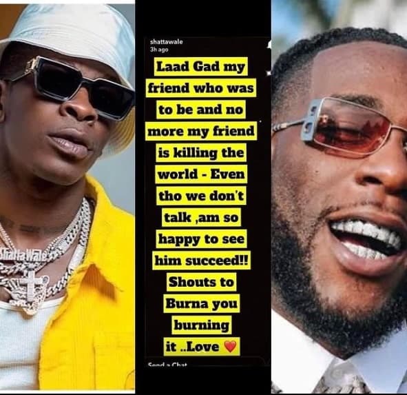 Shatta Wale Hails Burna Boy