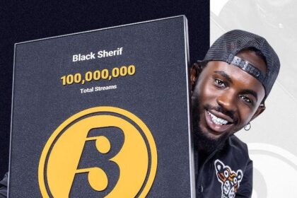 Black Sherif receives the Boomplay Golden Plaque