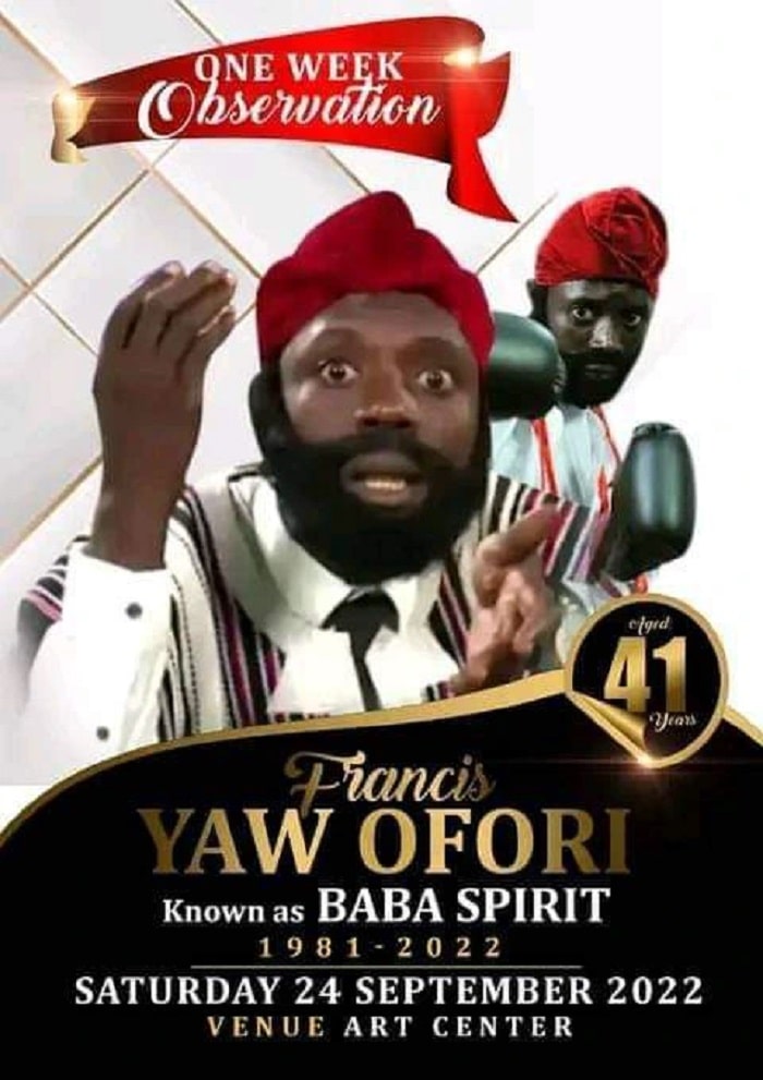 Baba Spirit one-week observation Poster