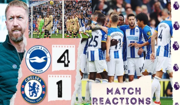 Potter:"The scoreline and the defeat was a painful one" after 4-1 defeat to Brighton