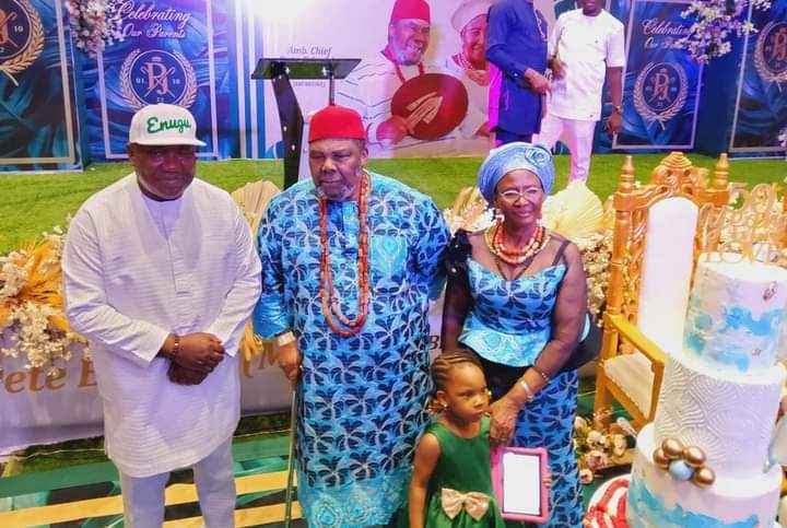 Pete Edochie and wife celebrate 53rd wedding anniversary (See Photos + Videos)