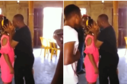 Pastor kisses female church member to cast out demon [Watch Video]