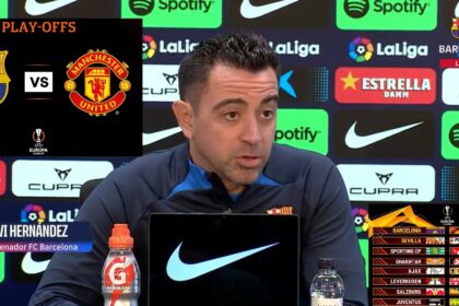 Xavi: "We've not been lucky with the draw, getting the toughest opponent in the Europa League."