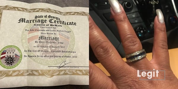 American Woman Shows Proof of Her Marriage to Jim Iyke, Wants Divorce