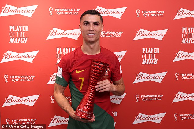 Man of the match against Ghana