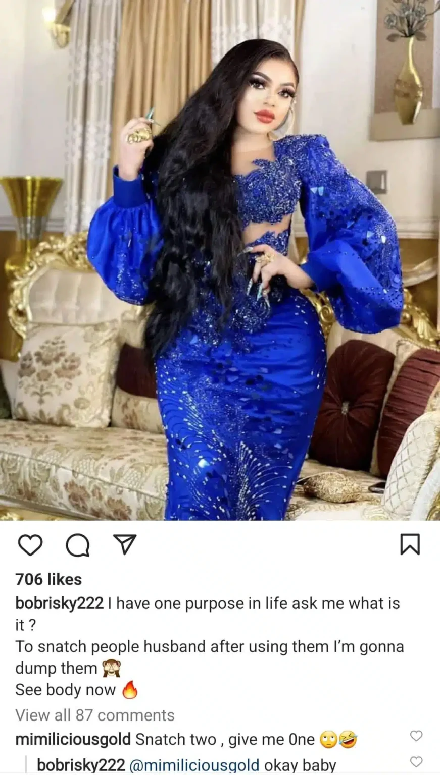 My Main Aim Is To Snatch People's Husbands: Bobrisky
