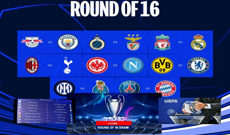 Champions League last-16 draw in full with a rematch of last season's Final. Champions League Draw