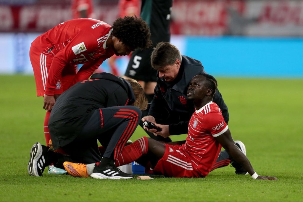 Sadio Mane, a forward for Senegal, hurt himself on Tuesday at the Allianz Arena in Munich and will not play in the Qatar 2022 FIFA World Cup