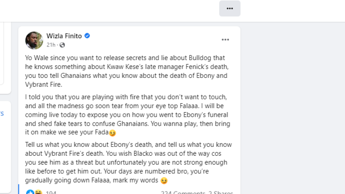 Black Sherif is a thre@t in Shatta Wale's eyes, and he wants to k!ll him: Fmr friend reveals