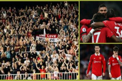 Man Utd supporters cheer for Cristiano Ronaldo during Nottingham Forest's victory, but they modify the chant to honor the new Old Trafford hero.