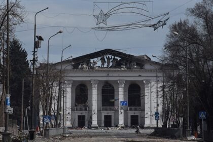 Ukraine Says Russia Demolishing Bombed Mariupol Theatre To Hide "Crimes"