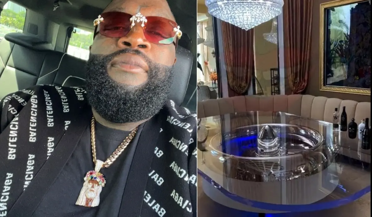 Rick Ross Purchases Plane Engine And Turns It Into A Table