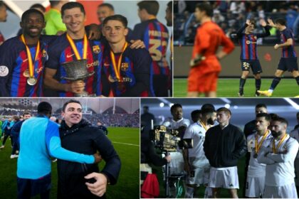 Real Madrid humiliated by Barcelona as GAVI presented Xavi his first trophy