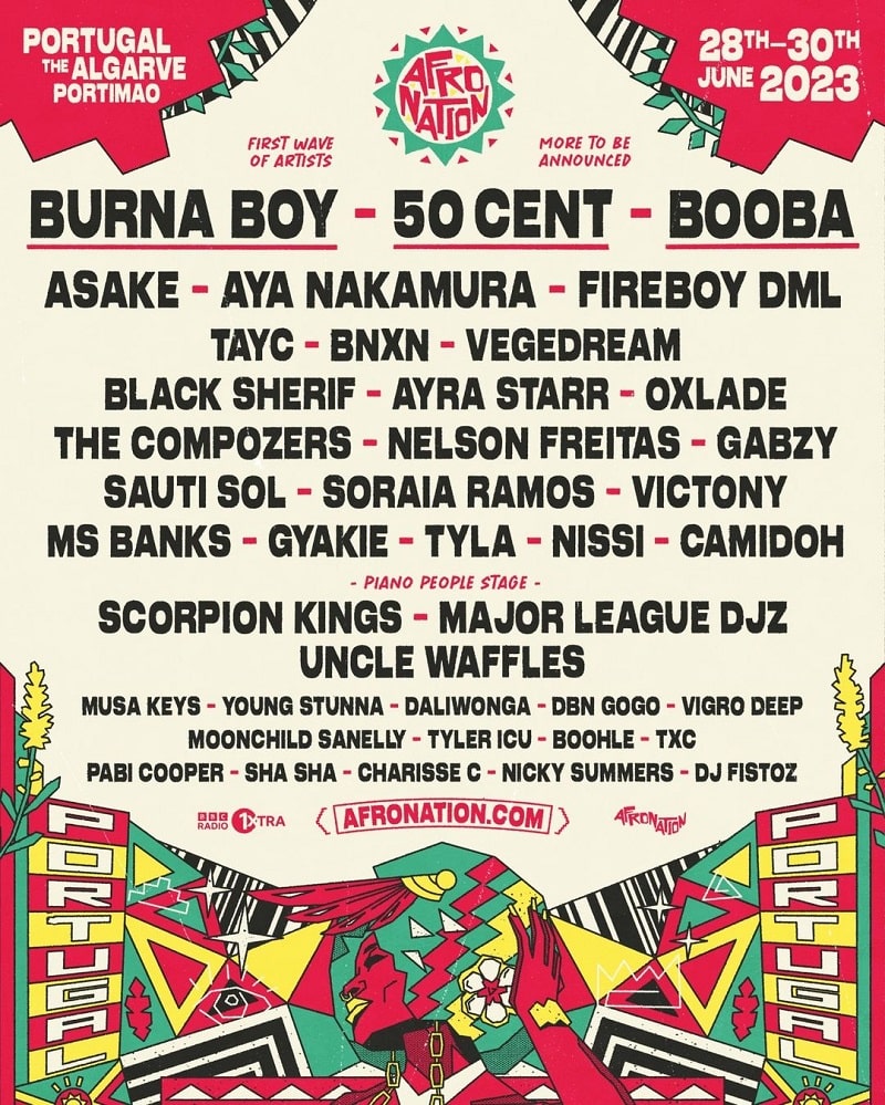 Afro Nation Festival in Portugal 2023 Line Up