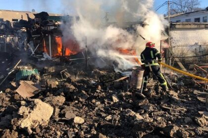 Russia bombs Ukrainian village market kills two women seven injured