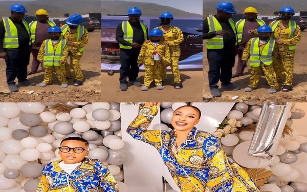 Tonto Dikeh gifts son 10 plots of land on seventh birthday