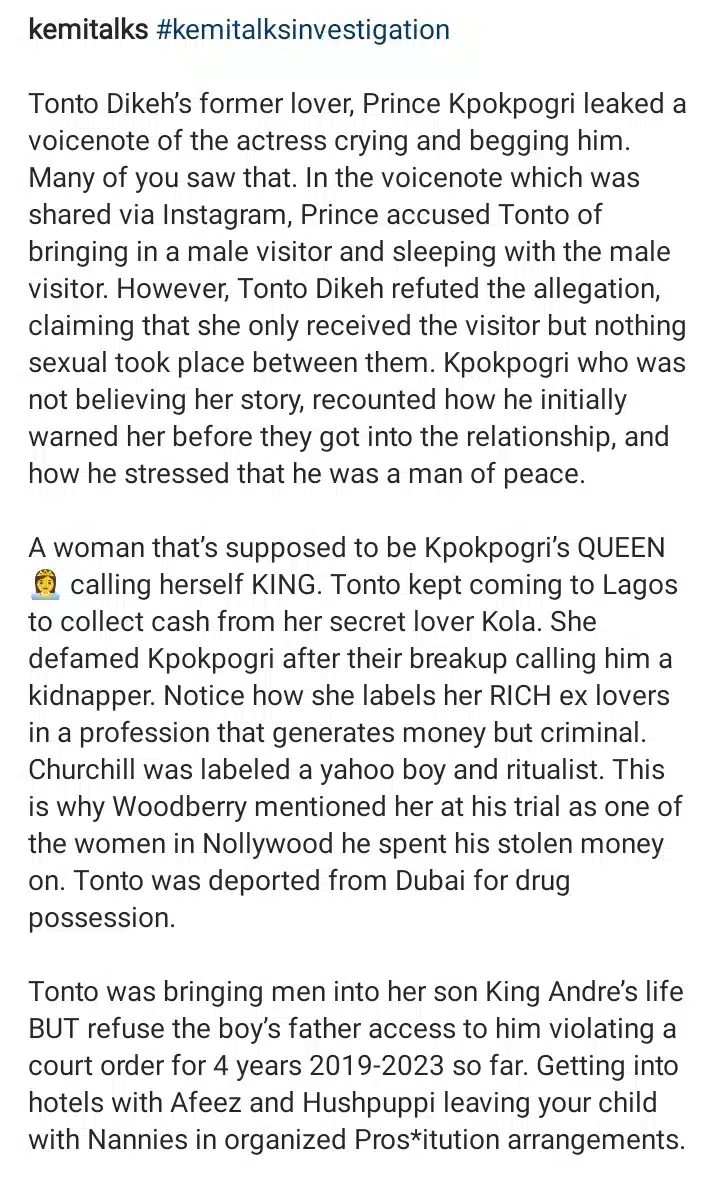 SHOCKING: Tonto Dikeh Is Bisexual, Dates Both Men & Women
