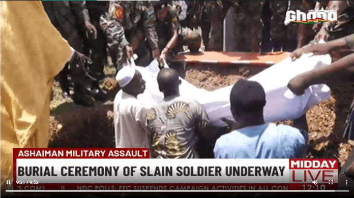 Ghana Mourns: Slain Soldier Imoro Sherrif Laid to Rest at Burma Camp Cemetery (+VIDEO)
