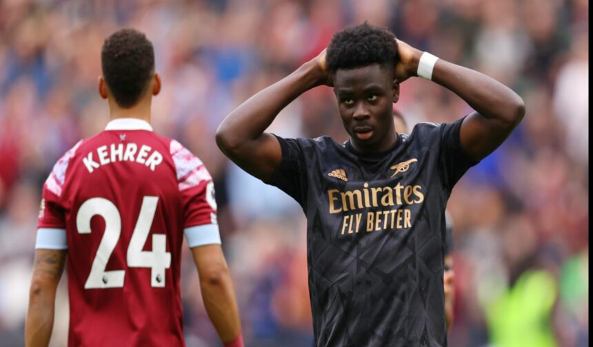Bukayo Saka's appalling racist abuse after missing a penalty against West Ham