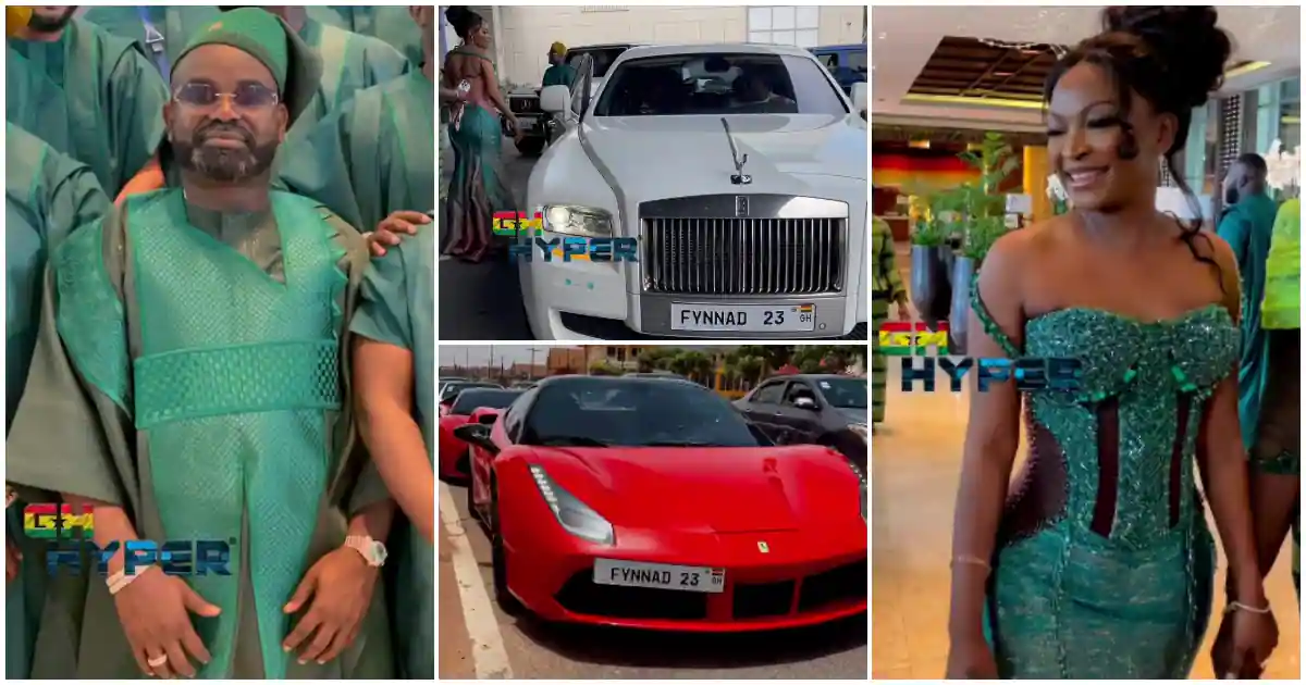 ALA! Woman Who Took Meek Mill to Akufo-Addo Dazzles At Her Plush Wedding (+VIDEO)