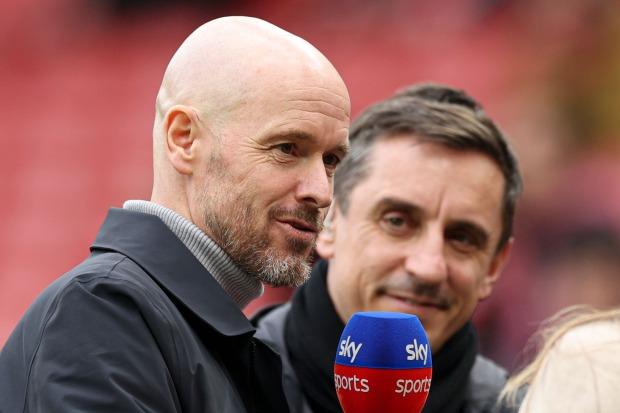 Gary Neville slams Erik ten Hag for United's 2-0 loss at Newcastle but believes United can make top 4