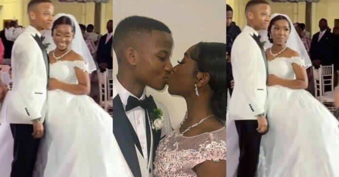 Mixed Reactions As Young Couple Ties The Knot: Social Media Explodes (+VIDEO)