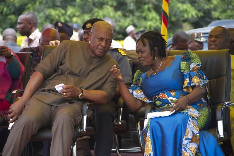 John Dramani Mahama and Prof. Jane Naana Opku Agyemang