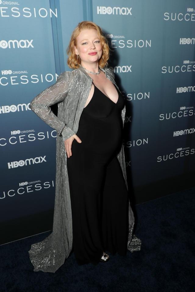 Sarah Snook baby bump photo, welcomes first child