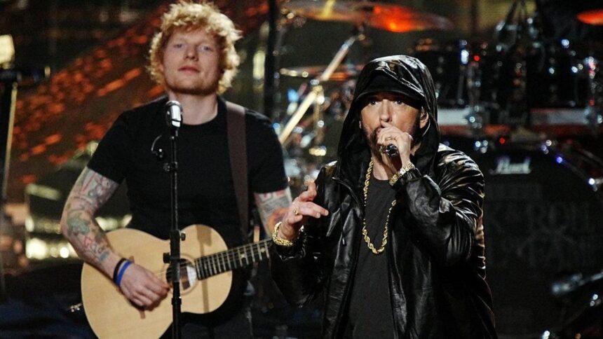 VIDEO: Ed Sheeran says listening to Eminem helped “cure” his stutter