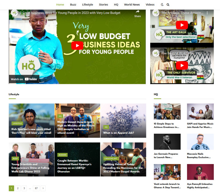 TrenderHQ rises as a credible News Hub 4 TrenderHQ webpage column interface