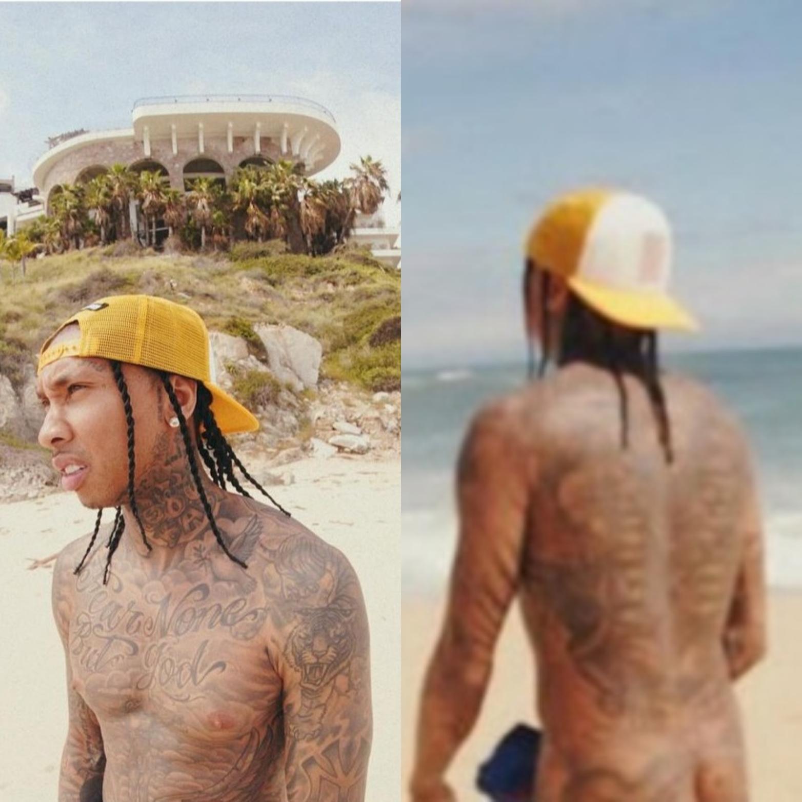 "Kiss My A**": Tyga's Naked Beach Photos Go Viral (+PHOTOS)