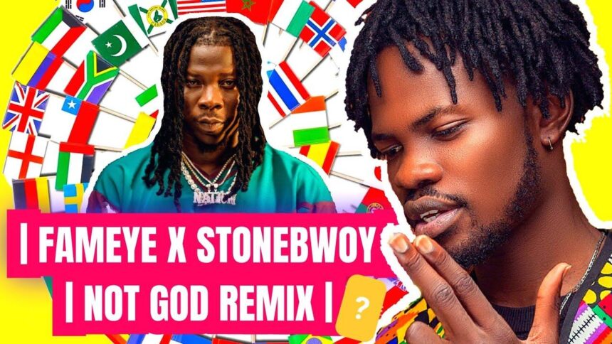 Fameye Set to Drop 'Not God' Remix Featuring Stonebwoy: Mark Your Calendars!