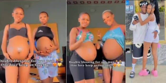 2 Ladies Who Got Pregnant For Same Guy Show Off their bumps
