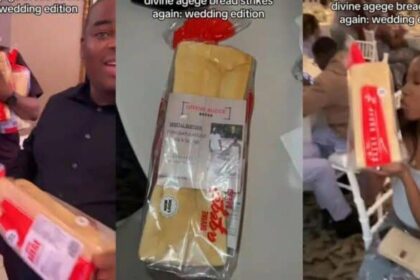 Couple Offers Bread to Wedding Guests Instead Rice & Drinks