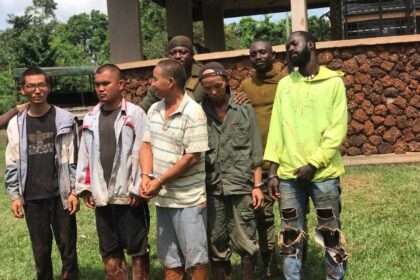 Four Chinese, 4 Ghanaians arrested for galamsey at Juaboso