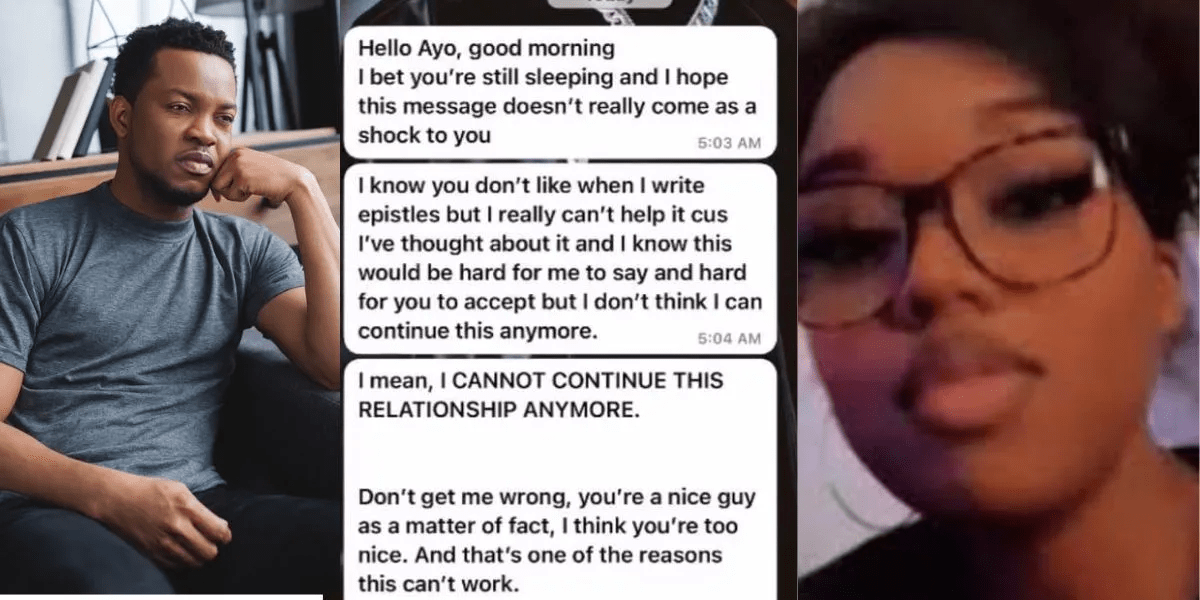 ALA! Girlfriend Breaks Up with Man for Being 'Too Nice'