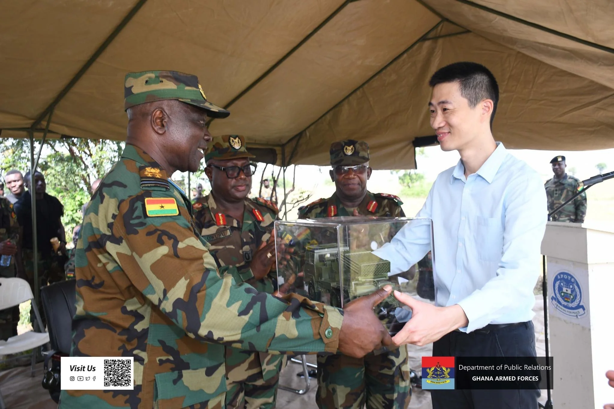 Ghana Armed Forces Receives Launch Rocket Systems and Vehicles from Chinese Company