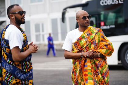 AFCON 2023: Black Stars arrive in Ivory Coast in majestic traditional Kente