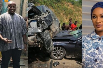 Sad Photos of Samira Bawumias bodyguard who died in the gory accident surface online 2