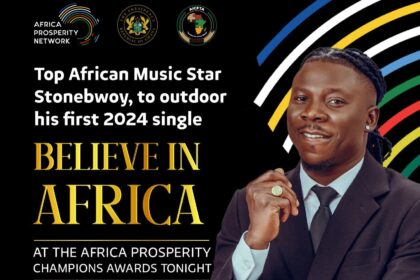 Stonebwoy debuts his 2024 single Believe In Afric min