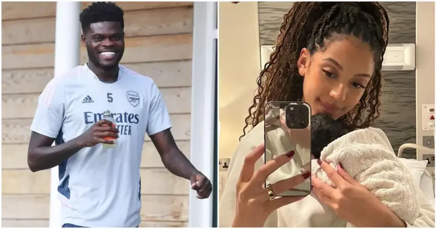 Thomas Partey And Girlfriend Welcome First Child, a baby girl