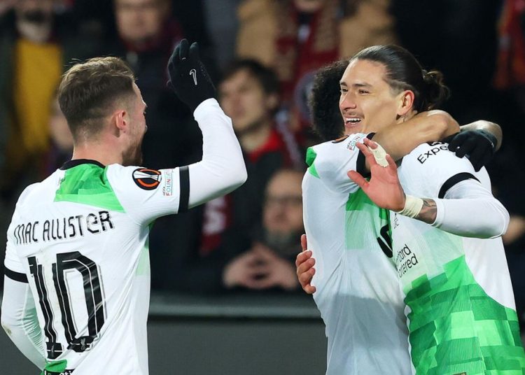 Liverpool triumphs 5-1 over Sparta Prague before facing Man City in the Europa League