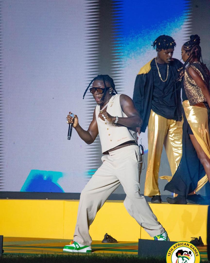 Stonebwoy Gives Stellar Performance at the 13 african games Closing Ceremony