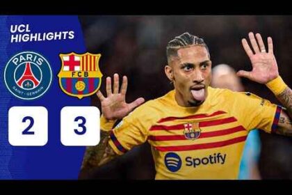 Barcelona Stun PSG with 3-2 Comeback Victory in Champions League Thriller