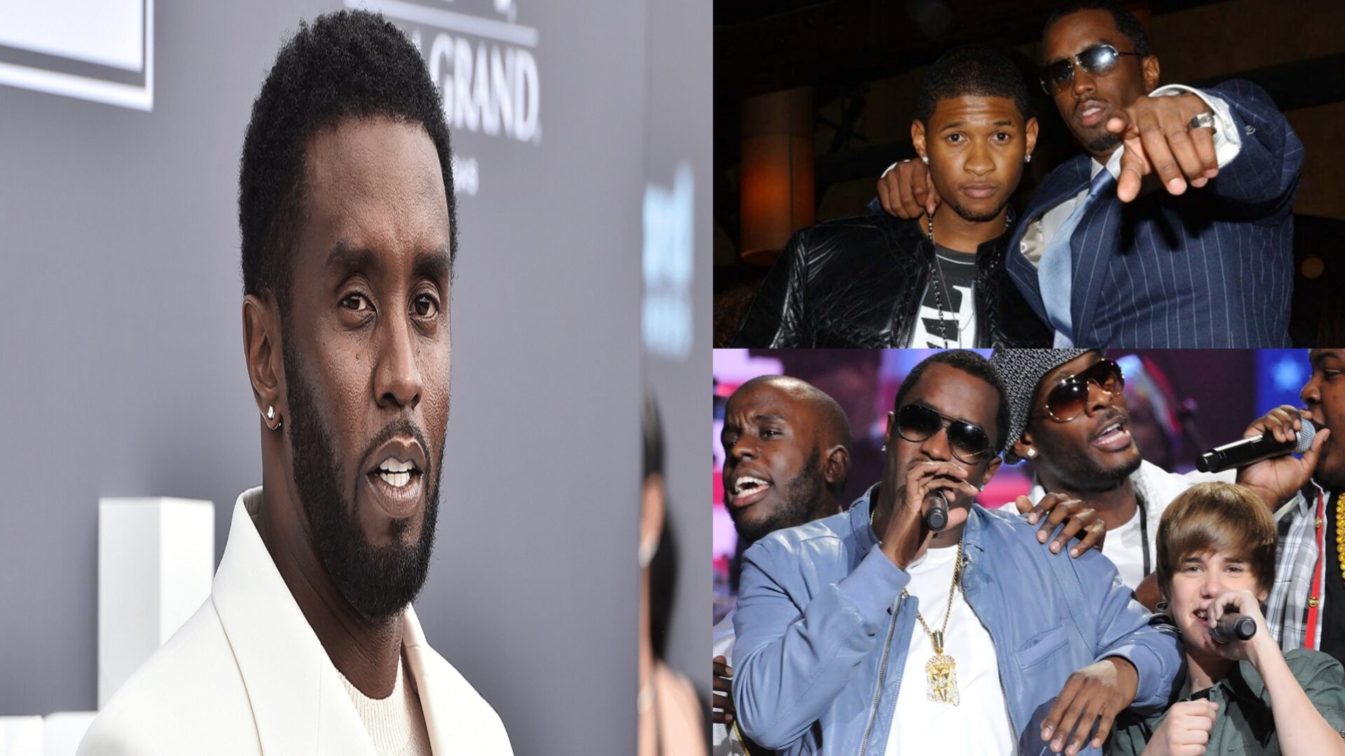 Diddy with young Justin Bieber, where the rapper boasts 'what we're doing, I can't disclose
