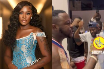 Fella Makafui allegedly leaves Medikal's mansion as he celebrates birthday with friends