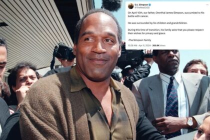 OJ Simpson passes away at the age of 76 following a battle with cancer